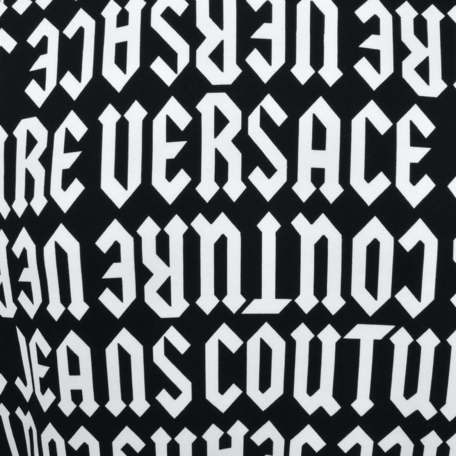 Versace Jeans Couture Logo Hoodie Black | Mainline Menswear